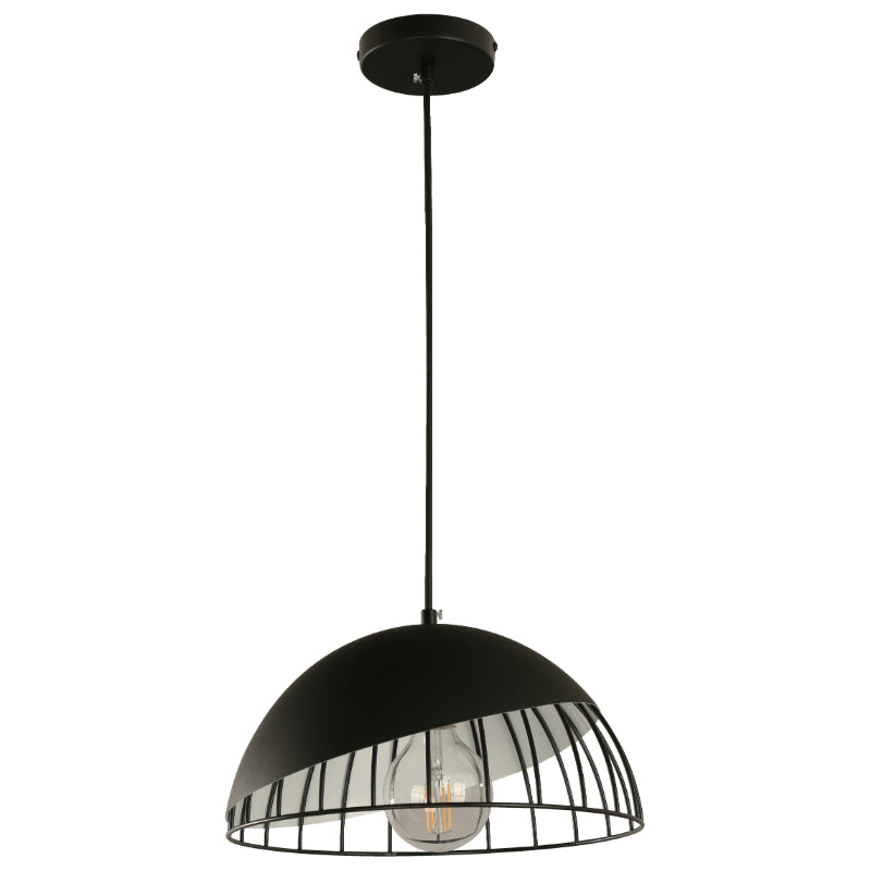 LAMP. COLGANTE NEGRO 1L E27 60W
