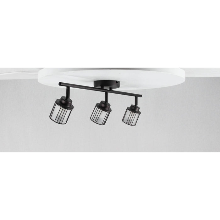 LAMP. TECHO BRONCE CEPILLADO 3L GU10 50W