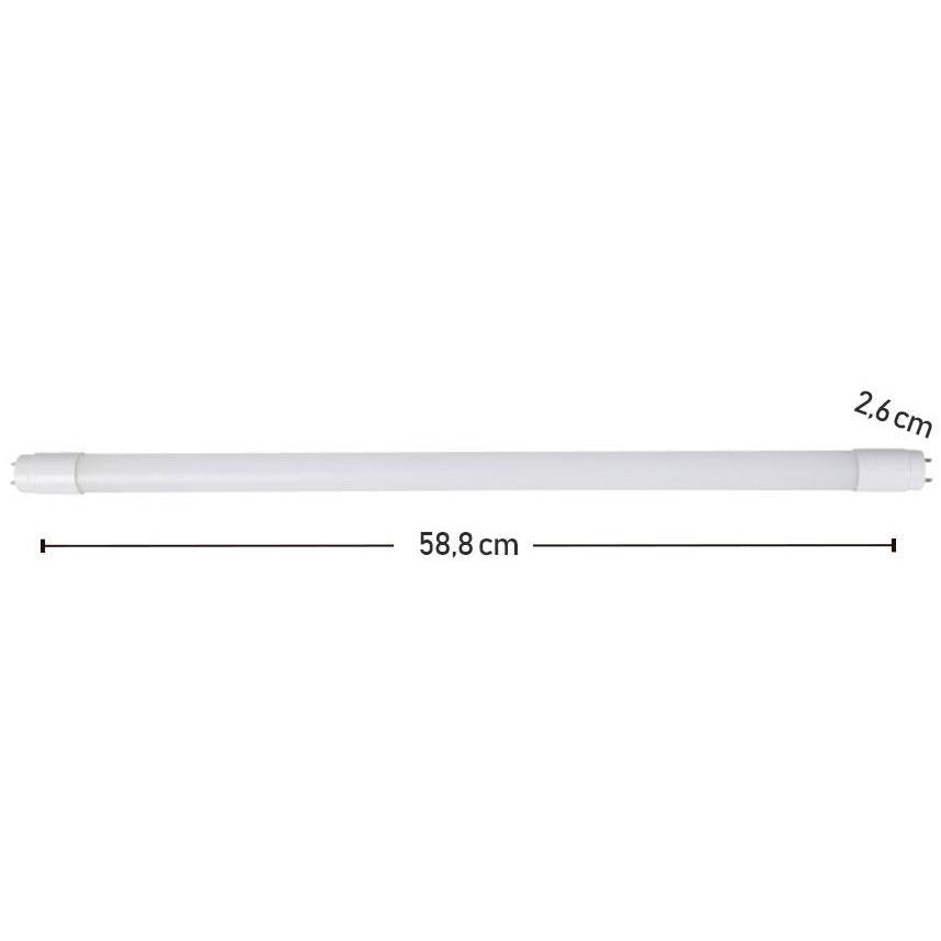 TUBO LED T8 G13 10W 100-277V 3000K  PLASTICO