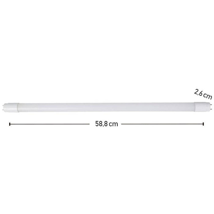 TUBO LED T8 G13 10W 100-277V 3000K  PLASTICO