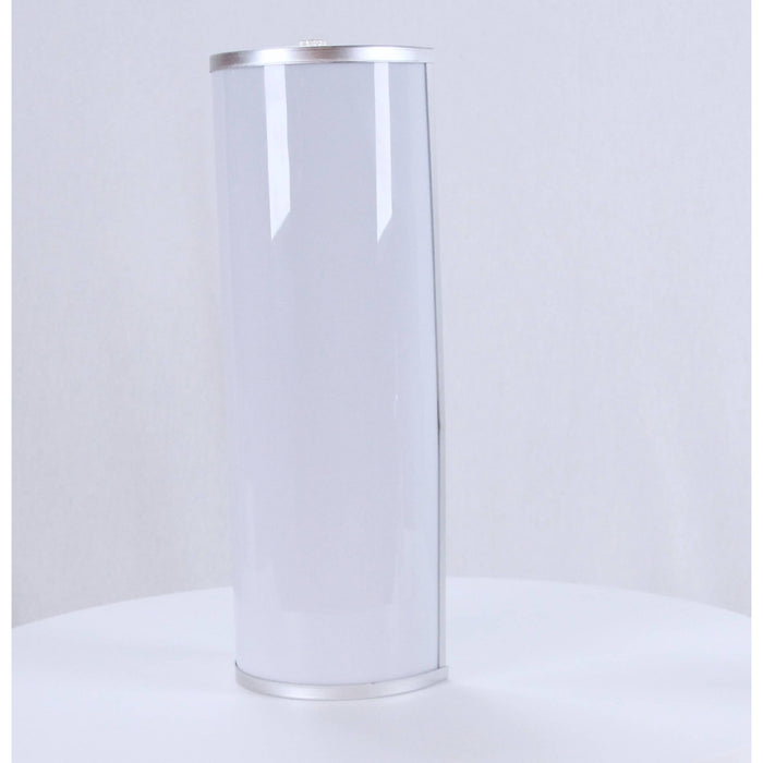 LAMP. PARED PLATEADO 2L E27 11W 120V 6400K (I/B)