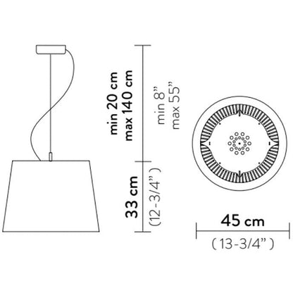 LAMP. COLGANTE LIZA PURPURA 1L E27 8W DIM
