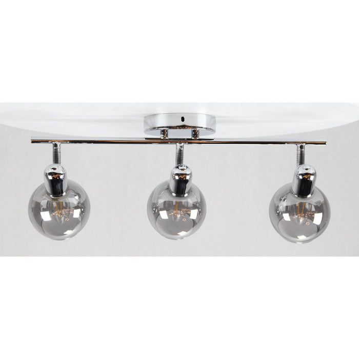 LAMP. TECHO REFLECTORA CROMO 3L E14 40W