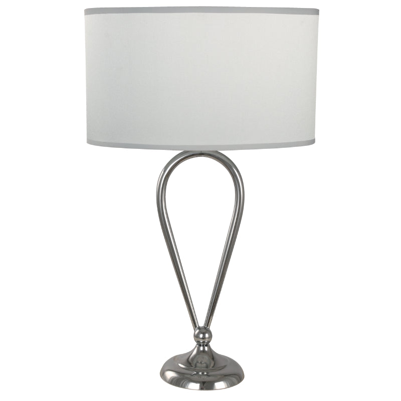 Lámpara Mesa Cromo 1L E27 60W