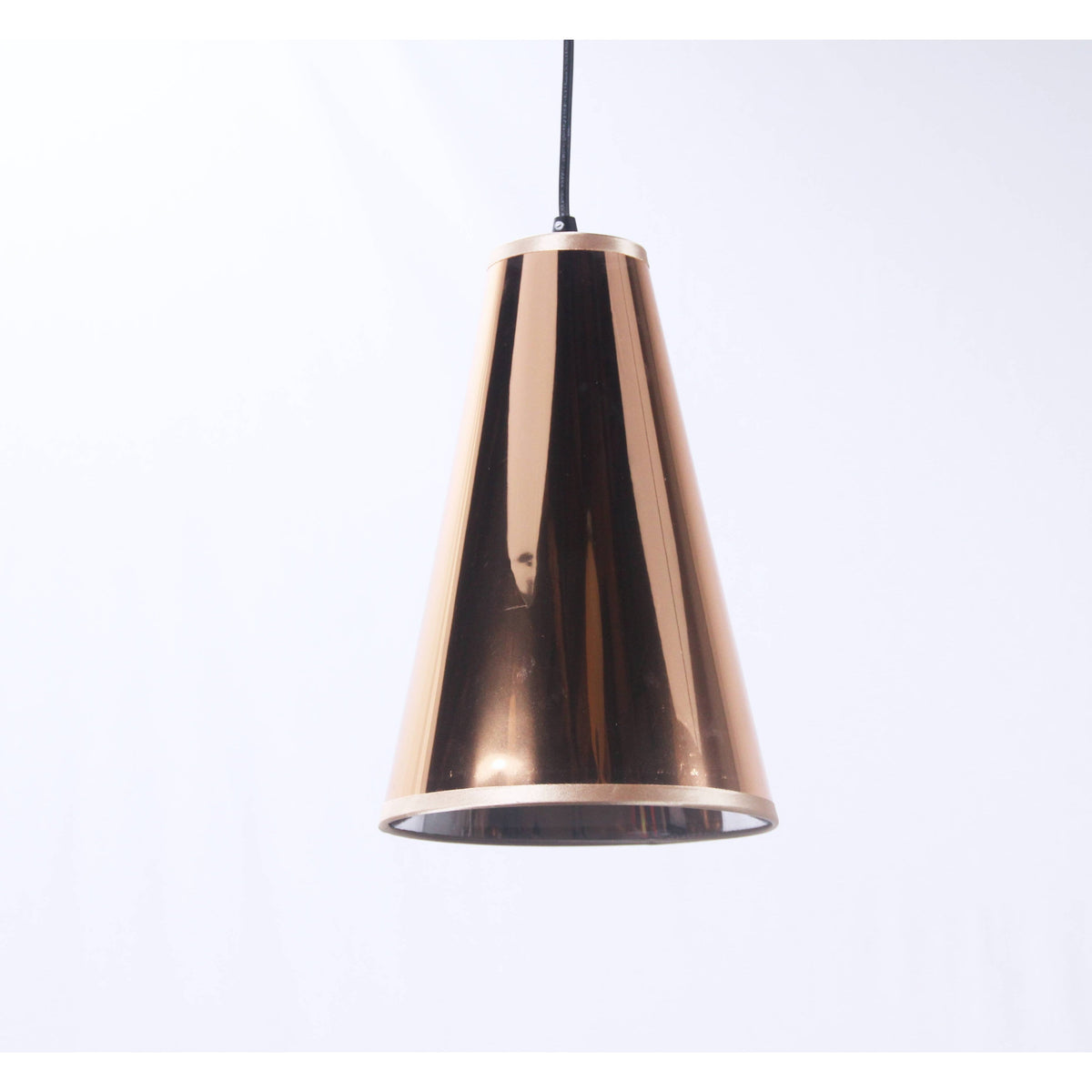 LAMP. COLGANTE DORADO 1L E27 60W