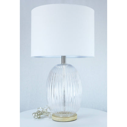 LAMP. MESA TRANSPARENTE 1L E27 100W