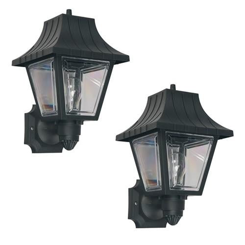 LAMP. EXT. PARED NEGRO 1L E27 40W (2 PIEZAS)