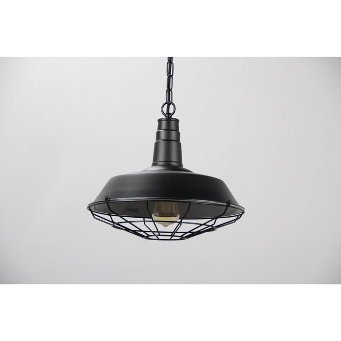 LAMP. COLGANTE NEGRO 1L E27 60W