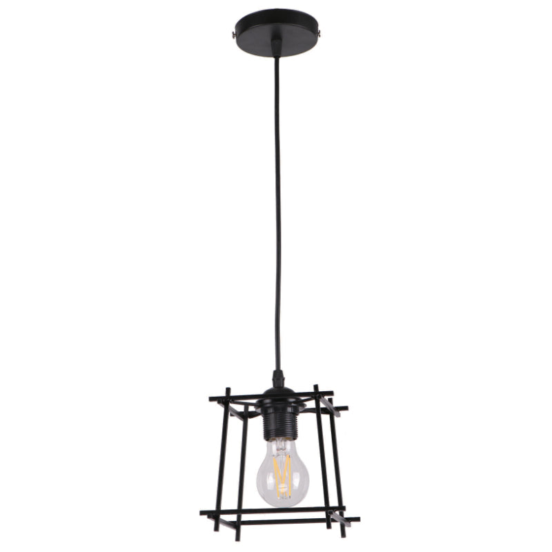 LAMP. COLGANTE NEGRO 1L E27 60W