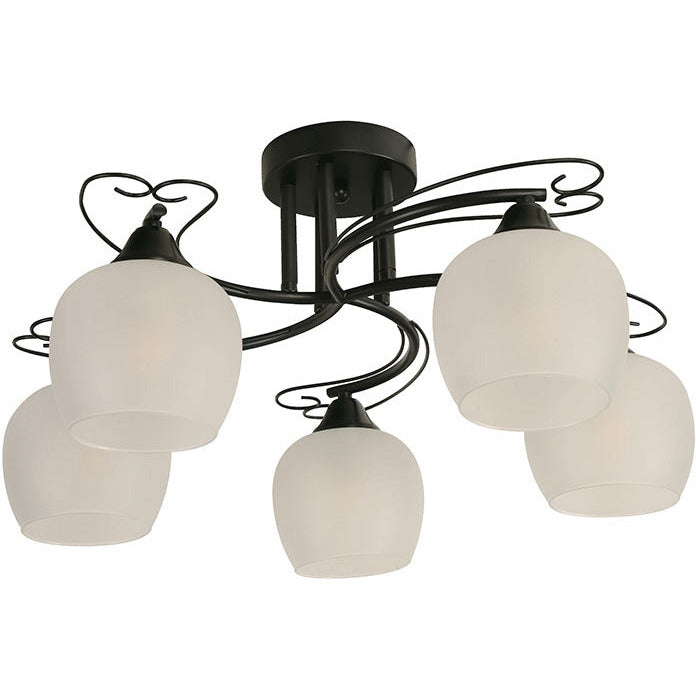 LAMP. TECHO NEGRO BLANCO 5L E27 40W