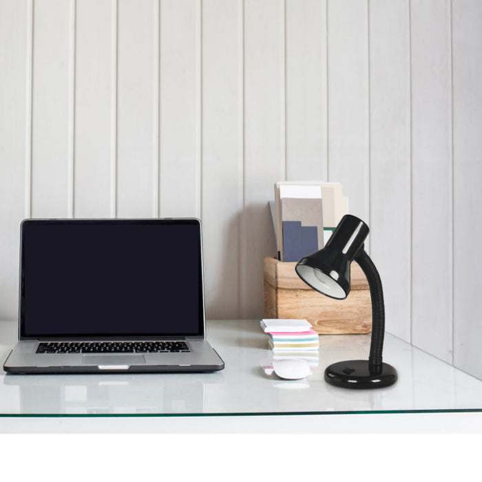 LAMP. ESCRITORIO NEGRO 1L E27 40W