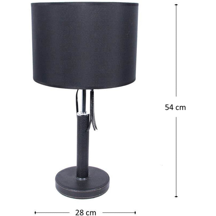 Lámpara Mesa Negro 1L E27 100W