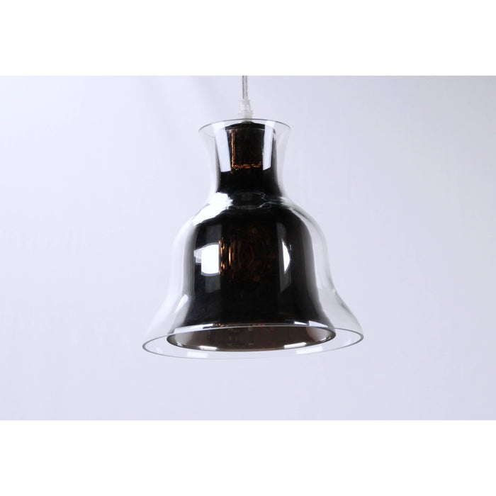 LAMP. COLGANTE NÍQUEL SATINADO 1L E27 60W