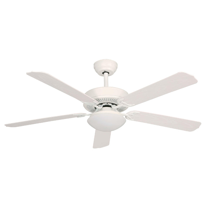 VENTILADOR DE TECHO BLANCO 52" DC 2L E27 10W 120V CONTROL REMOTO