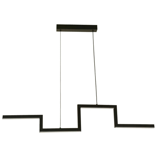 LAMP. LED COLGANTE NEGRO 1L 12W 100-240V 3000K