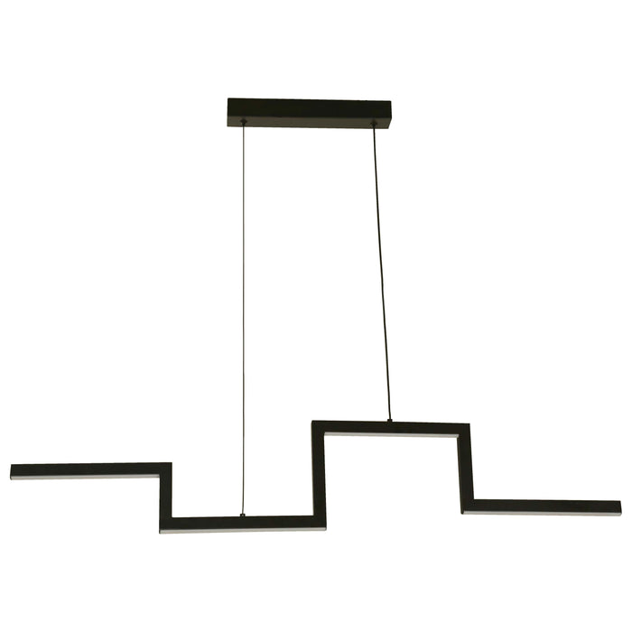 LAMP. LED COLGANTE NEGRO 1L 12W 100-240V 3000K