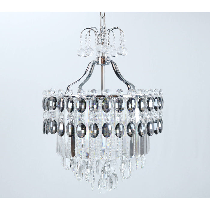 LAMP. TECHO CROMO 5L E14 40W