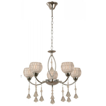 LAMP. TECHO CROMO 5L E14 40W