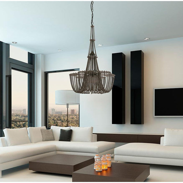 LAMP. COLGANTE NEGRO 3L E27 60W