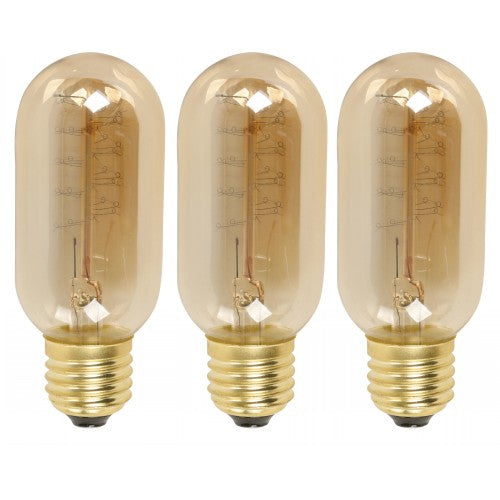 BOMBILLO INCANDESCENTE T45 E27 40W 2200K 3PZS