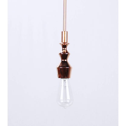 LAMP. COLGANTE COBRE 1L E27 60W