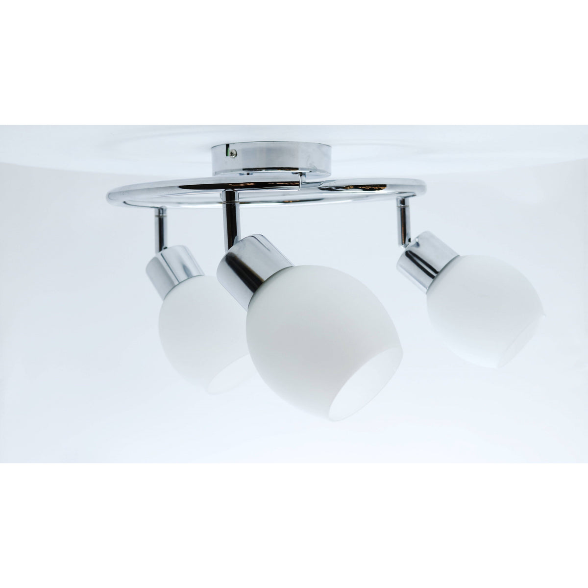 Lámpara Techo Cromo 3L E27 60W