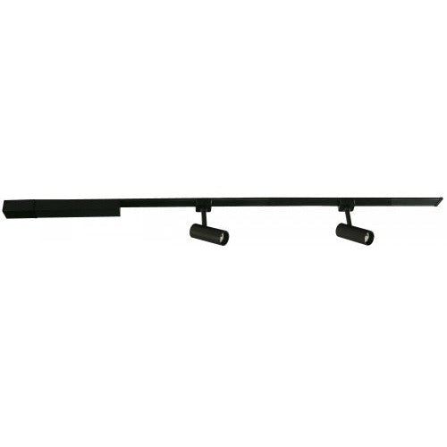 Lámpara Led Techo Riel Negro 2L 6W 100-240V 3000K (Riel Magnético Incluido)