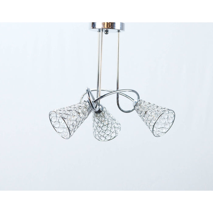 LAMP. TECHO CROMO 3L E14 40W