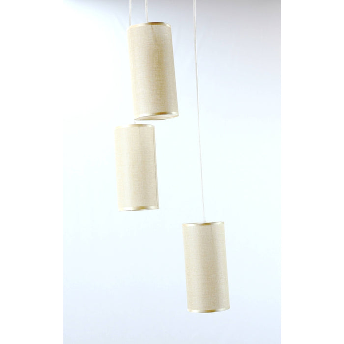 LAMP. TECHO NÍQUEL SATINADO 3L E27 60W