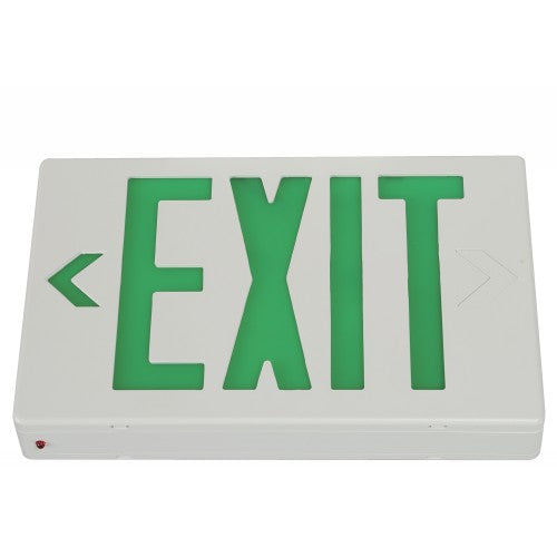 LAMP. LED PARED EMERGENCIA BLANCO Y VERDE  1L 1.5W 120-277V (SALIDA-24HRS DE CARGA - 3 HORAS DE USO
