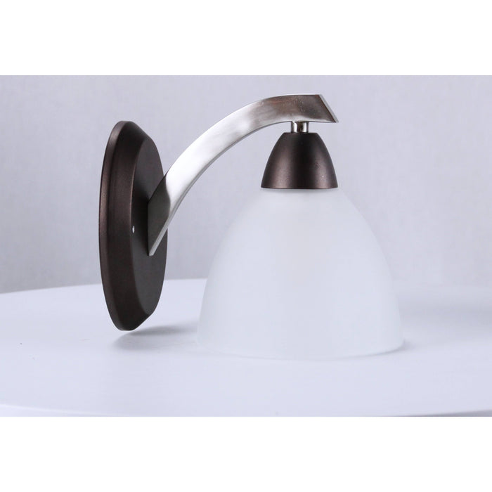LAMP. PARED NÍQUEL SATINADO 1L E27 60W