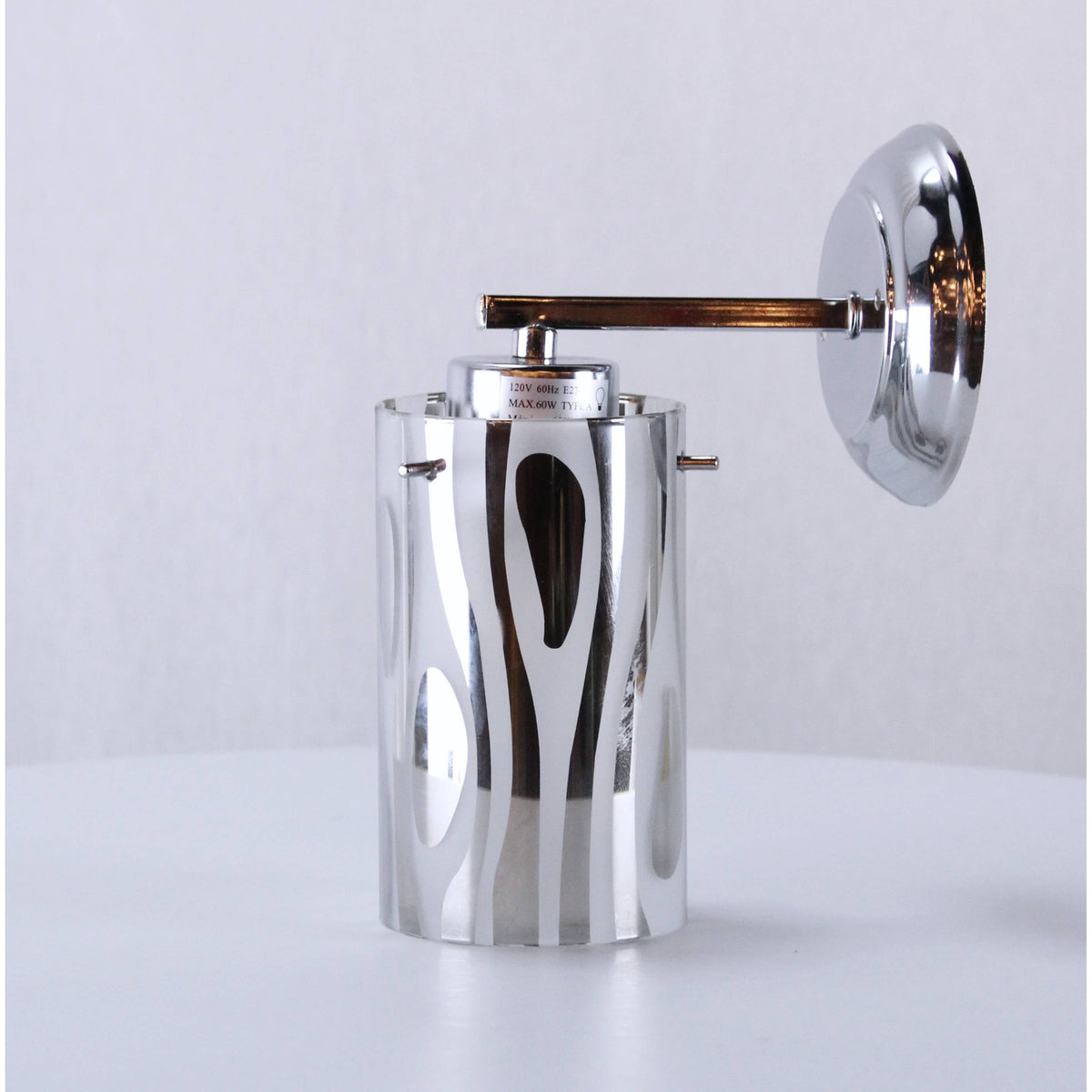 LAMP. PARED CROMO 1L E27 60W