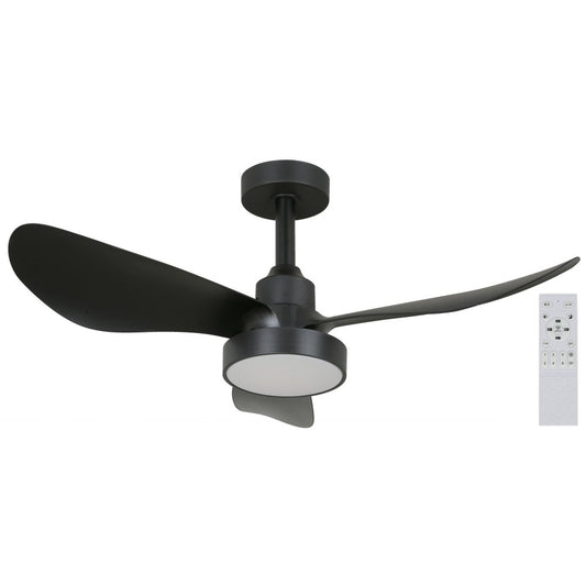 VENTILADOR LED TECHO NEGRO DC 32" 25W 3000K-65000K C/R