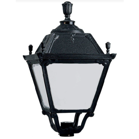 LAMP. EXT. FAROL TOBIA NEGRO OPAL 1L E27 60W