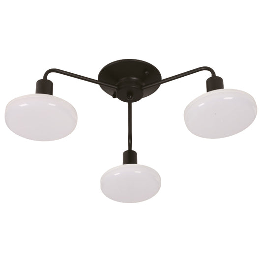 LAMP. TECHO NEGRO 3L E27 60W I/B LED UFO