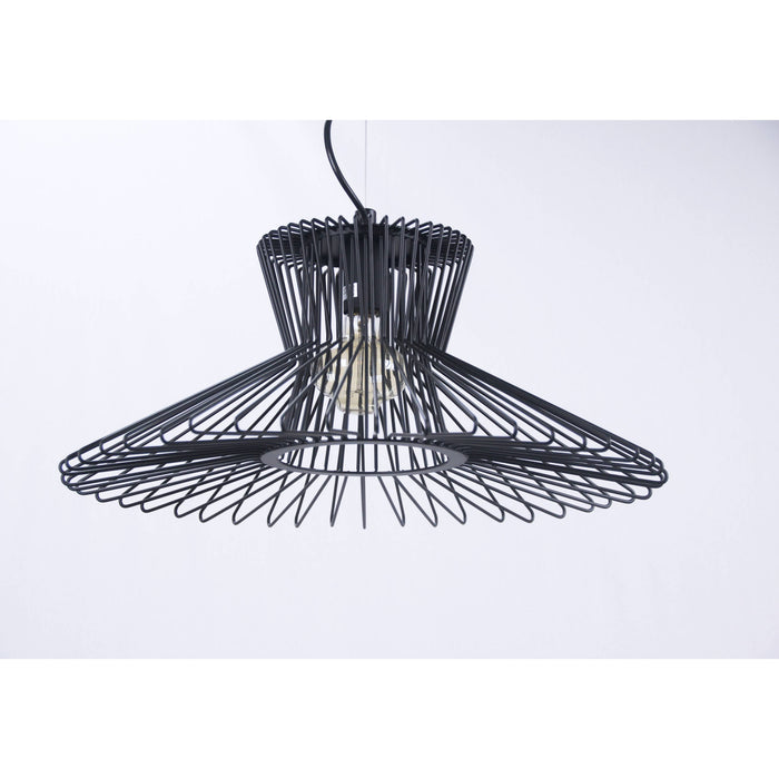 Lámpara Colgante Negro 1L E27 60W