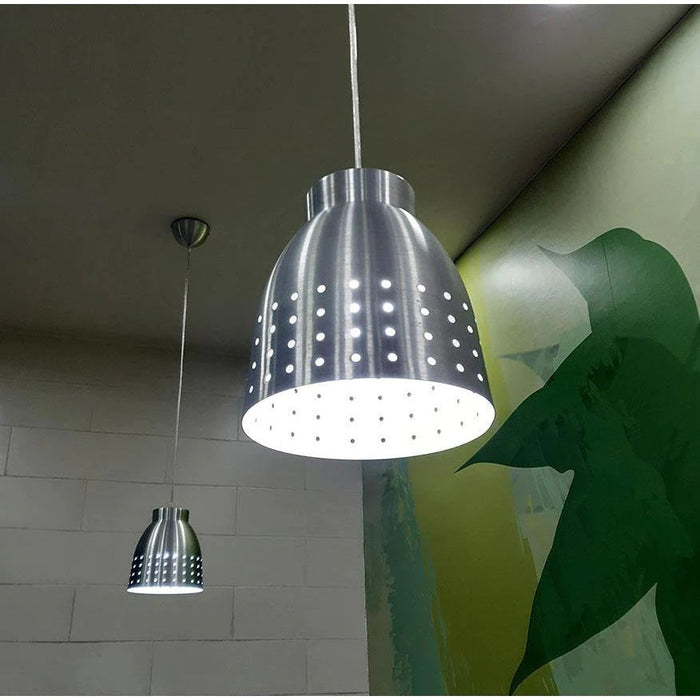 LAMP. COLGANTE CROMO 1L E27 60W