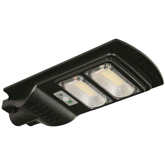 LAMP. LED EXT. SOLAR CALLE NEGRO 1L 60W 3.2V 6000-7000K (CON CONTROL REMOTO, SENSOR DE MOVIMIENTO)