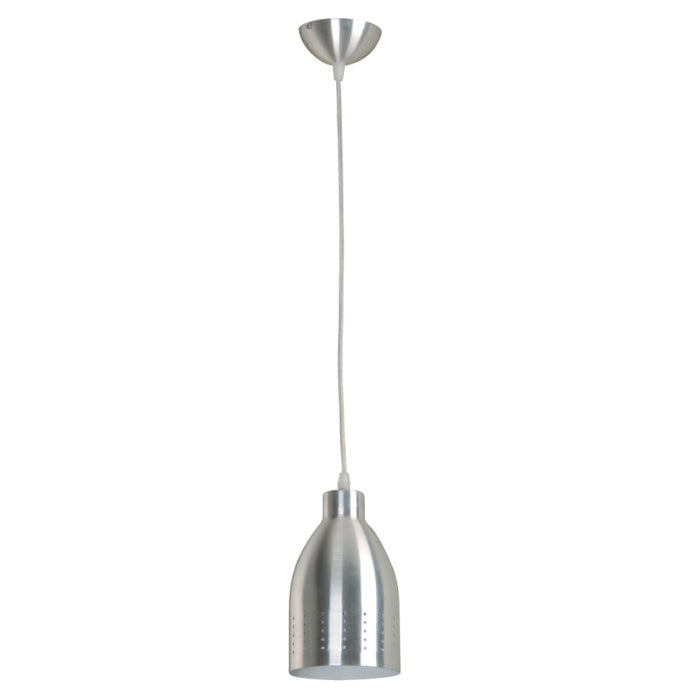 LAMP. COLGANTE PLATEADO 1L E27 60W