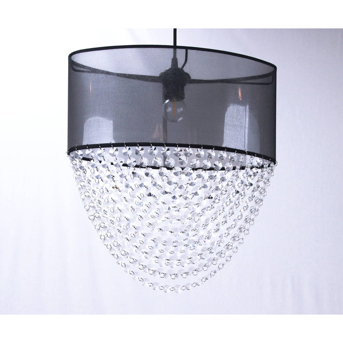 LAMP. COLGANTE NEGRO 1L E27 60W