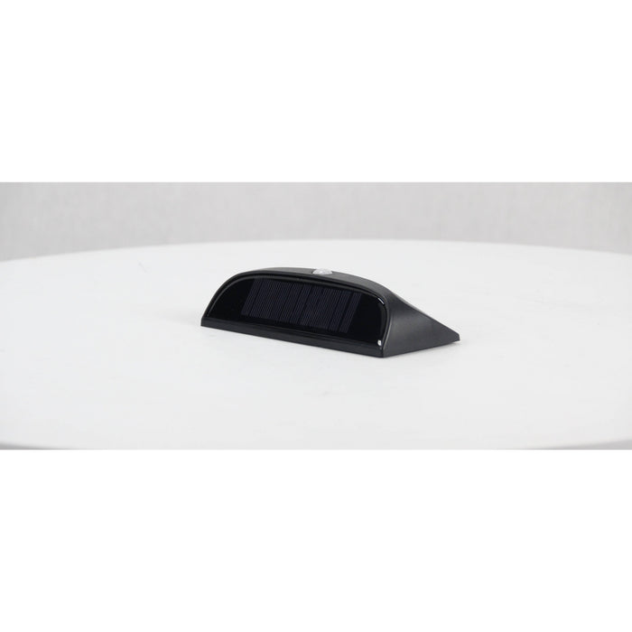 LAMP. LED EXT. PARED SOLAR NEGRO 1L 1.5W 3.7V 5000K CON FOTOCELDA Y SENSOR DE MOVIMIENTO