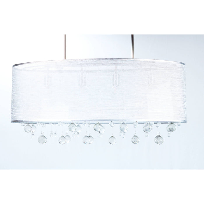 LAMP. TECHO CROMO 4L E27 40W