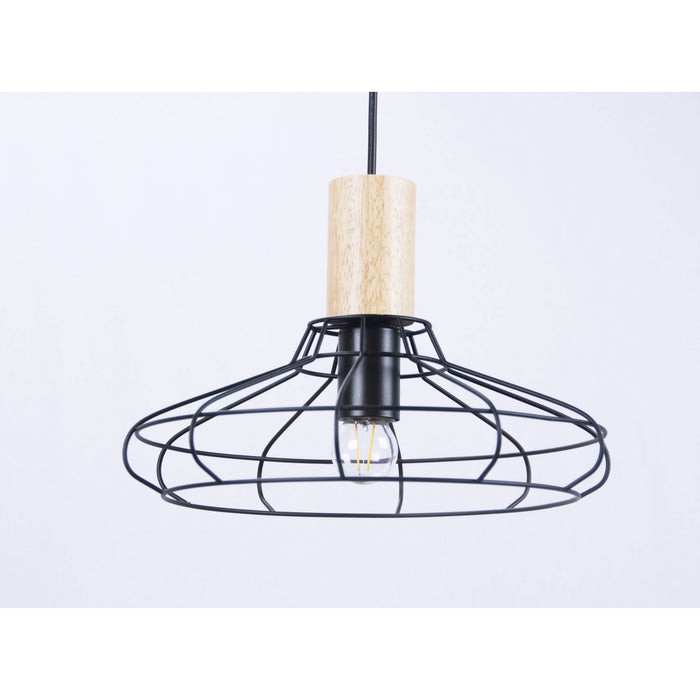 Lámpara Colgante Negro 1L E27 40W