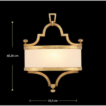 LAMP. PARED PORTOBELLO ROAD/COUPLE SCONCE DORADO 1L E14 40W