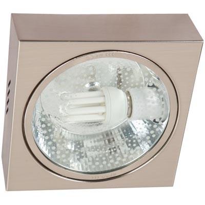 LAMP. DE TECHO NIQUEL SATINADO 1L E27 12W