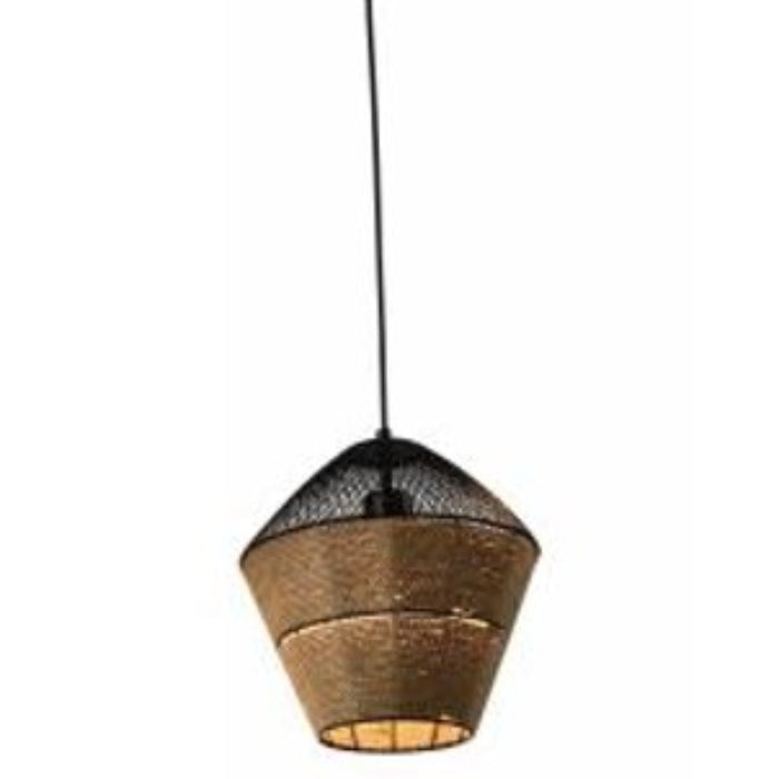 LAMP. COLGANTE NEGRO 1L E27 25W