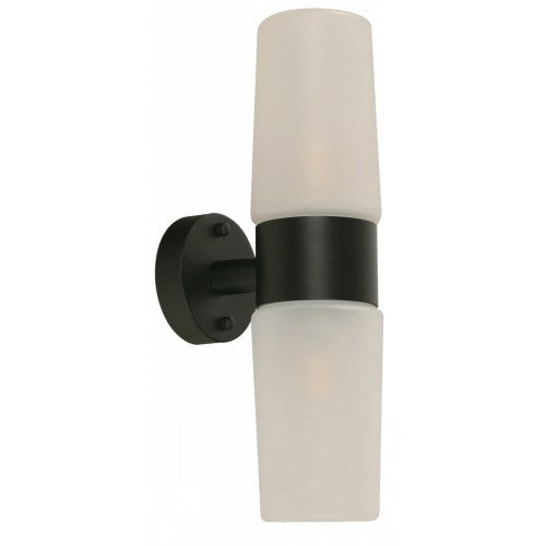 LAMP. EXT. PARED NEGRO 2L E27 10W