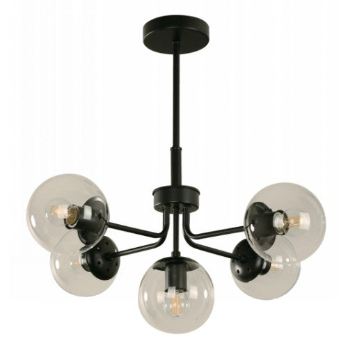 LAMP. TECHO NEGRO 5L E27 40W