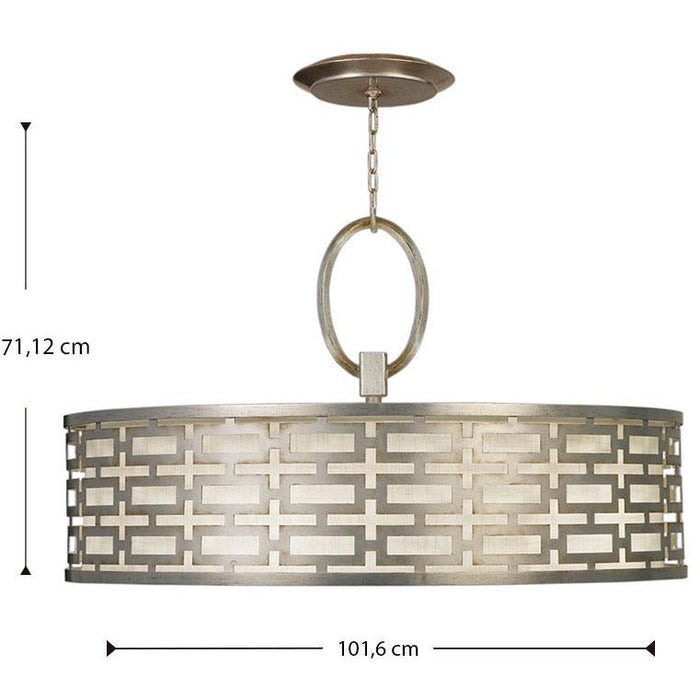 LAMP. COLGANTE ROUND ALLEGRETTO PLATEADO 5L GU24 15W