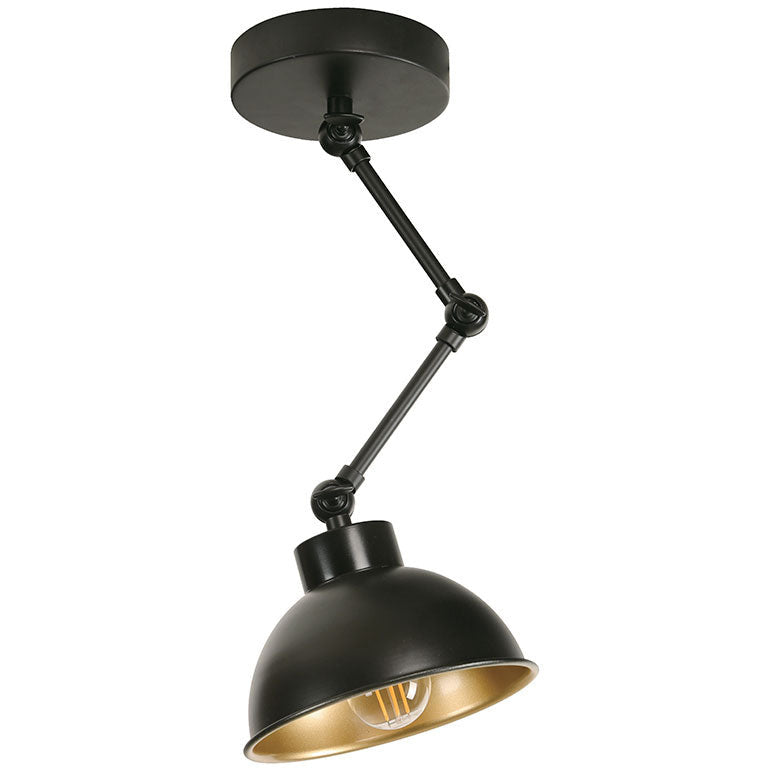 Lámpara Techo Negro 1L E27 40W